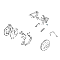 OEM Buick Rainier Caliper Bolt Diagram - 89027183