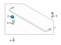 OEM 2014 Kia Sportage Bush-Stabilizer Bar Diagram - 555133N200