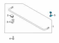 OEM Hyundai Elantra Link Assembly-Rear Stabilizer Diagram - 55530-AAAA0