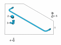 OEM 2021 Hyundai Elantra BAR ASSY-RR STABILIZER Diagram - 55510-BYAA0