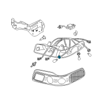 OEM 2003 Chevrolet Venture Socket & Wire Diagram - 12083689