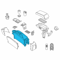 OEM 2020 BMW i3 Centre Console Diagram - 51-16-9-283-166