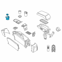 OEM 2016 BMW i3 Drink Holder Diagram - 51-16-9-283-147