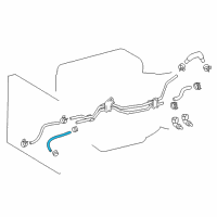 OEM 2009 Lexus LS460 Hose, Oil Cooler Outlet, NO.1 Diagram - 32942-50090