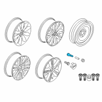 OEM BMW M6 Gran Coupe Rubber Valve Diagram - 36-12-1-116-326