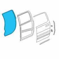 OEM 2022 Ram 1500 W/STRIP-Rear Door Mounted Diagram - 68291618AD