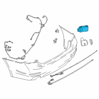 OEM BMW 540d xDrive Lane Change Warning Sensor Diagram - 66-32-6-891-728