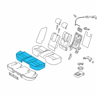 OEM 2011 Mercury Milan Seat Cushion Pad Diagram - AN7Z-54600A88-C