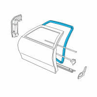 OEM Chevrolet Cavalier Weatherstrip Asm, Front & Rear Side Door Diagram - 89022844