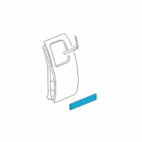 OEM 2009 GMC Sierra 2500 HD Body Side Molding Diagram - 20817040