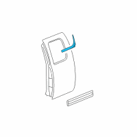 OEM 2008 GMC Sierra 1500 Belt Weatherstrip Diagram - 20968132