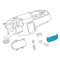 OEM 2014 Chevrolet Impala Limited Dash Control Unit Diagram - 22884767