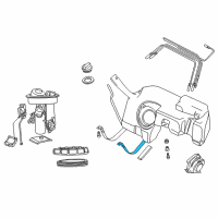 OEM 2001 BMW Z3 Tension Strap Diagram - 16-11-1-185-032