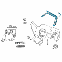 OEM 2002 BMW Z3 Fuel Pipes Set Diagram - 16-11-2-282-268