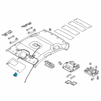 OEM 2022 Hyundai Accent Retainer-Sunvisor Diagram - 85235-B1000-TTX