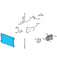 OEM Buick Enclave Condenser Diagram - 22918340