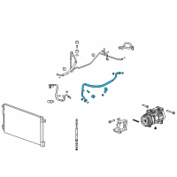 OEM 2010 Chevrolet Traverse Front Suction Hose Diagram - 20864505