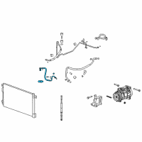 OEM Buick Compressor & Condenser Hose Diagram - 19356341