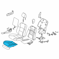 OEM 2017 Lexus GS200t Pad, Front Seat Cushion Diagram - 71511-30B40