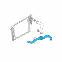 OEM 2003 Dodge Dakota Hose-Radiator Inlet Diagram - 52028810AM