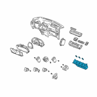 OEM 2010 Honda Odyssey Control Assy., Heater Diagram - 79500-SHJ-A01