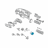 OEM Switch Assembly, Hazard & Passenger Srs Indicator Diagram - 35510-SHJ-A01