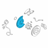 OEM 2000 Chevrolet S10 Splash Shield Diagram - 15704500