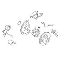 OEM 2007 Buick Rendezvous Hub Assembly Stud Diagram - 9595178