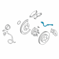 OEM 1995 Chevrolet Blazer Hose, Front Brake Diagram - 22113472