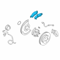 OEM 2000 Oldsmobile Bravada Pad Kit, Front Disc Brake Diagram - 18029863