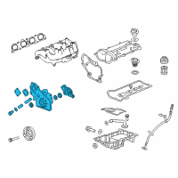 OEM 2003 Saturn Vue Cover Assembly Diagram - 12637040