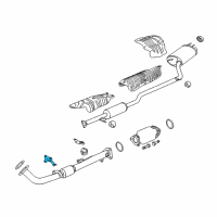 OEM Honda Accord Stay, Exhuast Diagram - 18213-TA2-M00