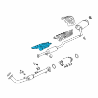 OEM 2017 Honda Accord Plate Assy., Heat Baffle Diagram - 74600-T3V-A00