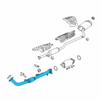 OEM 2014 Honda Accord Pipe A, Exhaust Diagram - 18210-T3V-A02