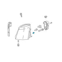 OEM 2010 GMC Savana 2500 Map Lamp Bulb Diagram - 13500812