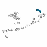 OEM 2003 Lexus IS300 Bracket Sub-Assy, Exhaust Pipe NO.4 Support Diagram - 17509-74230