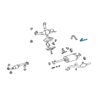 OEM 2007 Lexus GX470 Bracket, Exhaust Pipe Support, NO.2 Diagram - 17572-50040