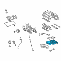 OEM 2019 Lexus RX350 Pan Sub-Assembly, Oil, N Diagram - 12101-0P050