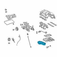 OEM Lexus RX350 Pan Sub-Assembly, Oil, N Diagram - 12102-0P041