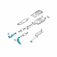 OEM Kia Borrego Muffler Assembly-Front Diagram - 286102J155