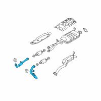 OEM 2009 Kia Borrego Muffler Assembly-Front Diagram - 286102J155