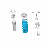 OEM 2019 Infiniti Q70 Front Spring Diagram - 54010-1MA2A