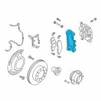 OEM Caliper Support Diagram - HC3Z-2B292-A