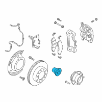 OEM Lock Hub Assembly Diagram - BC3Z-3B396-B