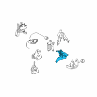 OEM Toyota Matrix Side Mount Diagram - 12372-0H140