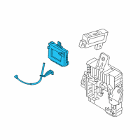 OEM 2018 Hyundai Sonata Brake Control Module And Receiver Unit Assembly Diagram - 95400-C2710