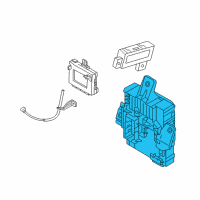 OEM 2016 Hyundai Sonata Instrument Panel Junction Box Assembly Diagram - 91950-C1020