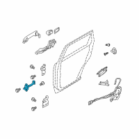 OEM Kia Borrego Checker Assembly-Rear Door Diagram - 794802J000