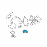 OEM Pontiac Sunfire Engine Coolant Outlet Diagram - 24573020