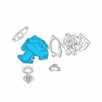 OEM Pontiac Sunfire Cover Asm-Water Pump Diagram - 24573475